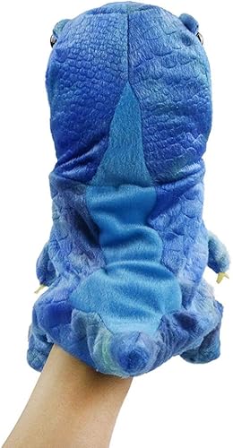Miniatura 7 de HooYiiok Títeres de mano de dinosaurio de peluche, animal de peluche de dinosaurio, lindo juguete de peluche suave, gran regalo de cumpleaños para