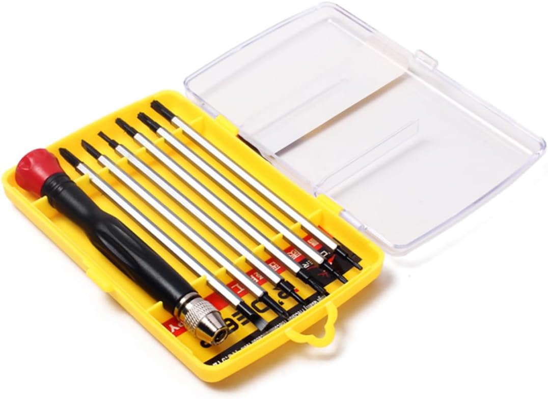 DOITOOL 3pcs Precision Multifunction Screwdriver Clock and Laptop Repair Compact Hand Tool Ergonomic Handle High Hardness and Fine Workmanship Pocket-sized Carry Case