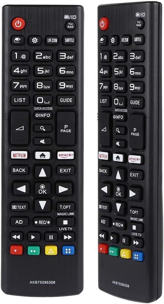 Alkia Remote Control Compatible Replacement for LG AKB75095308 Remote - 32LJ610V 43LJ594V 43LJ614V 43LJ624V 43LJ634V 43UJ634V 43UJ635V 43UJ651V 43UJ670V 49LJ594