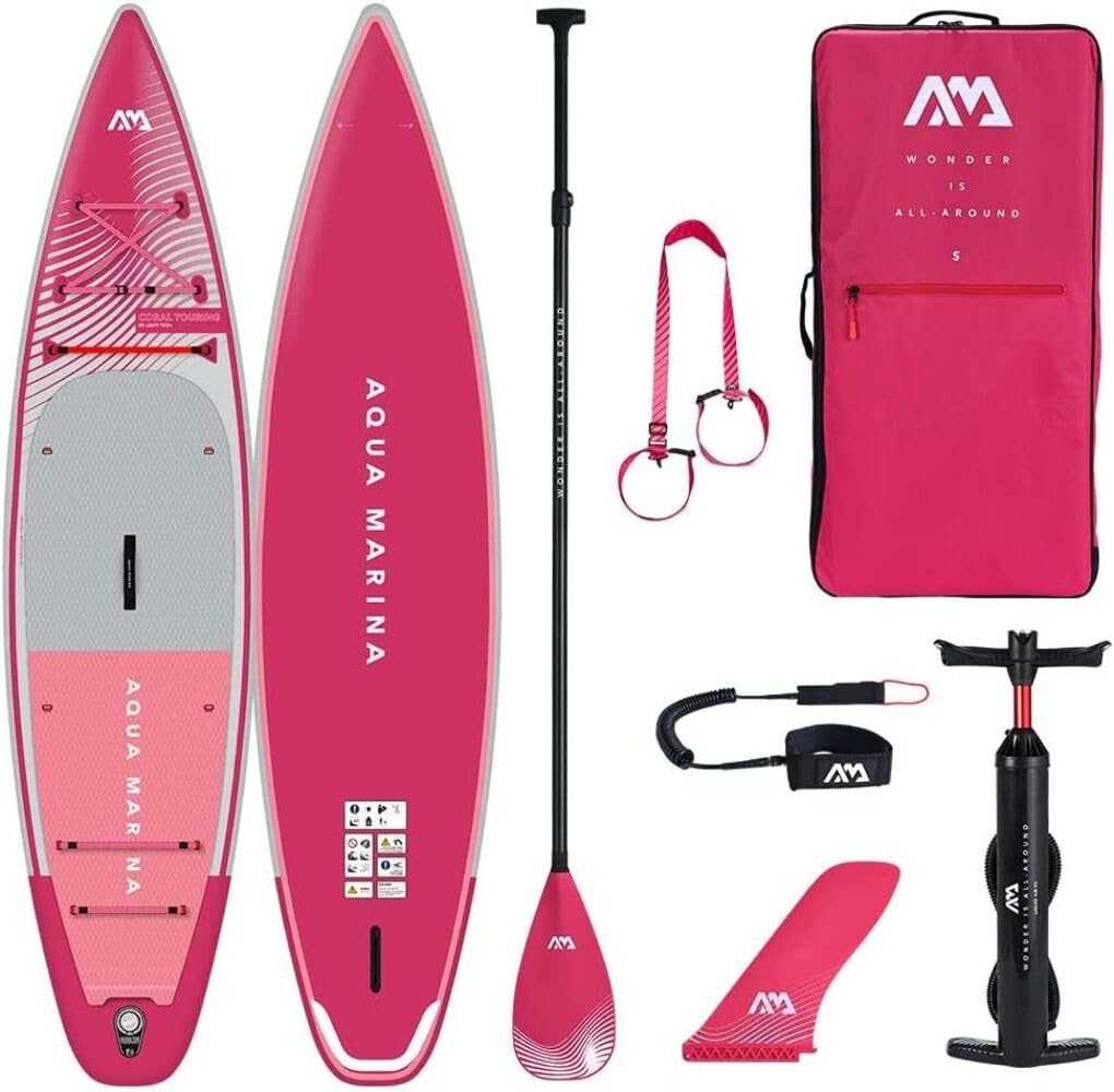 Aqua Marina Coral Touring Planche à pagaie Gonflable iSUP Rose 350 cm