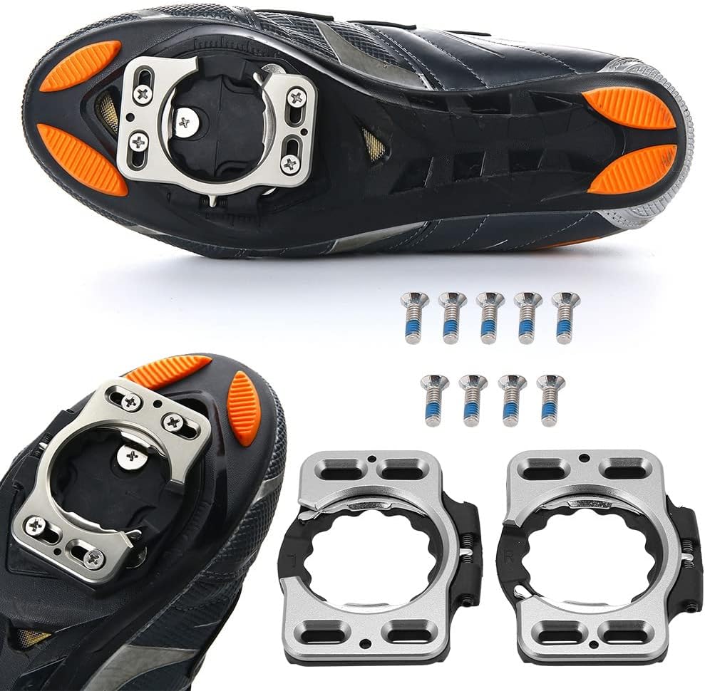 VGEBY 1Pair Cleats, Shoe Cleats Cover Cycling Pedal Cleats with 9 Screws for Zero, Pave/Ultra Light Action, X1, X2, X5 Zero Cleats Zero Cleats Cleats