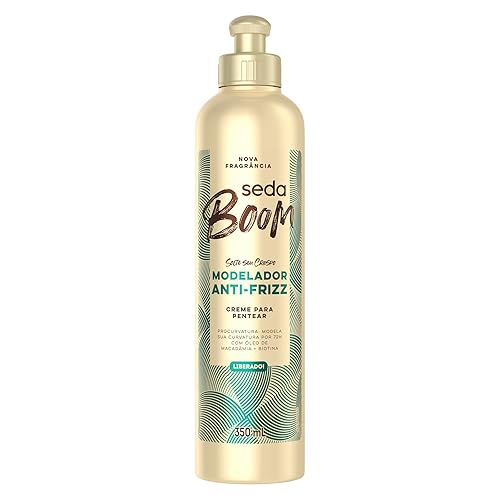 Seda - Linha Boom - Creme para Pentear Modelador Antifrizz 350 Ml - (Colección Boom - Crema Peinadora Antifrizz 11.83 Fl Oz)