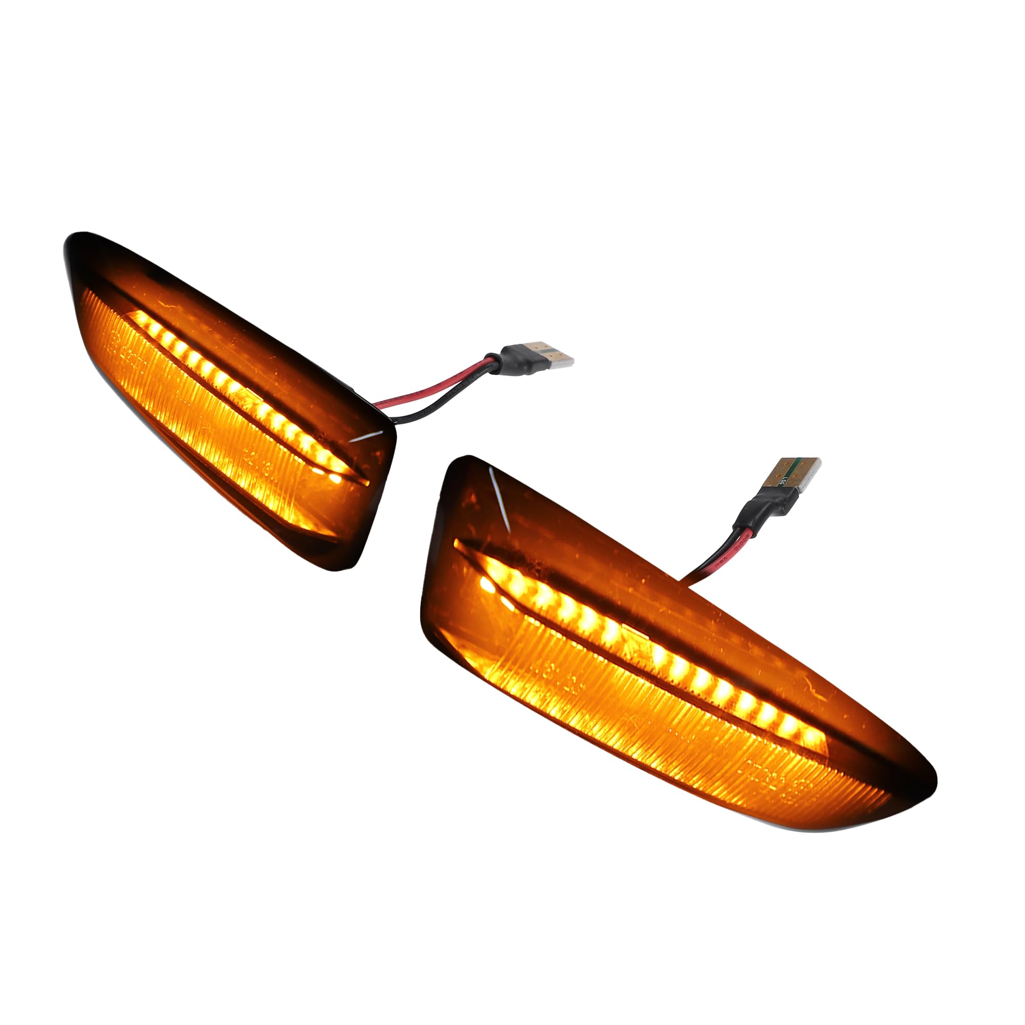 X AUTOHAUX 1 Pair Side Marker Turn Signal Light NO.13491088/13491089 for Vauxhall for Astra J MK VI Not for GTC/OPC/VXR 2009-2015 for Vauxhall for Astra K MK VII