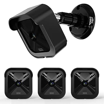 Aotnex Blink Outdoor Camera Mounts 3 pcs, Weatherproof Protective Housing Cover with 360 Degree Adjustable Wall Mount for Blink Outdoor Camera and Blink Indoor Security Camera System(Outdoor, Black)