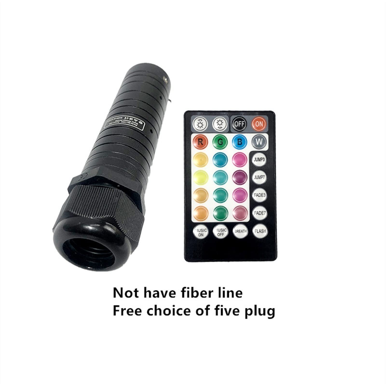 Starlights do Samochodu Lampa włókno DC12V 6W RGB Światła samochodowe dachowe gwiazdkowe PROWADZONY Światłowody Gwiazda Oprawa sufitowa Zestawy 2M 0,75 Optical Fiber Z Rf. Kontrola(No fiber)