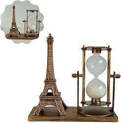 Ampulheta Torre Eiffell Decoração ou Presente Mini Ampulheta 30 Segundos De Mesa Escritório Sala – Ambiente Abudante e Próspero