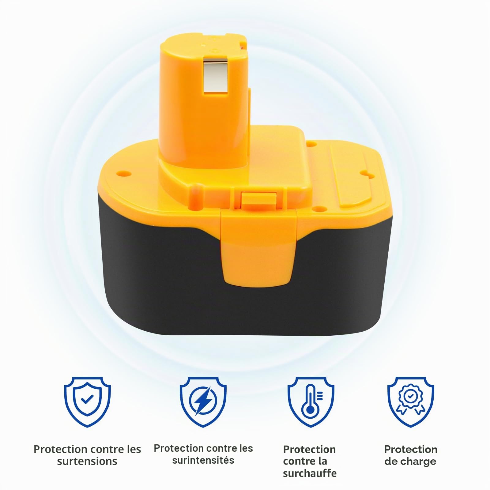 Batterie Ni-MH de rechange 14,4 V 4800 mAh pour Ryobi BPP-1415 BPP-1413 BPP-1417 BPP-1420 B-1415-S B-1442T 1311166 1400656 130224010