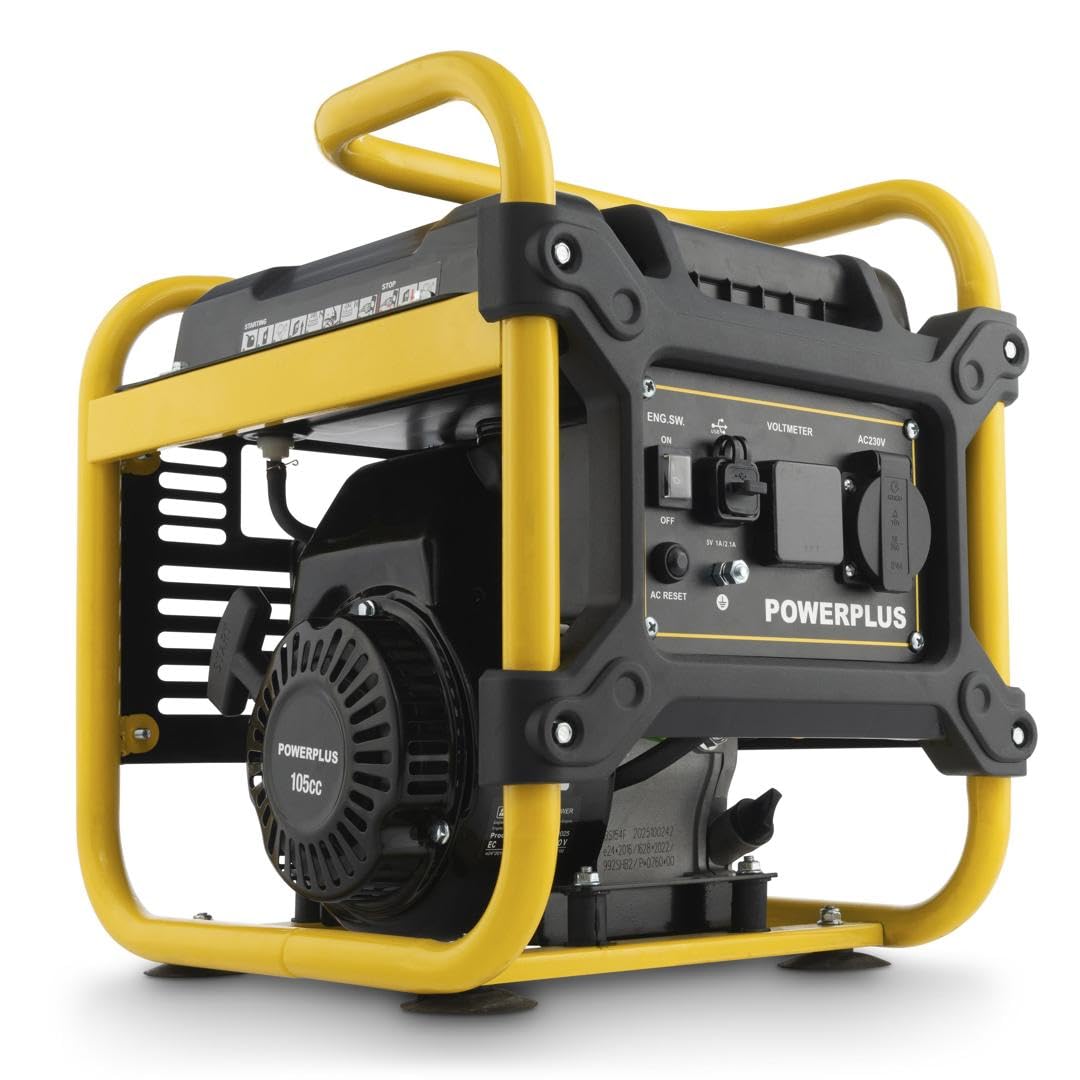Powerplus Generator POWX5210 - Generador inversor, 1000 W, 270 min de corriente