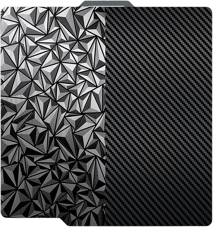 Avana 2026 Upgrade Double Sided Build Plate Compatible with Bambu Lab X1C/X1/X1E/P1P/P1S/A1 3D Printer,Smooth Spring Steel Plate 257x257mm (257x257, Diamond PEO+Carbon Fiber PET)-image-12