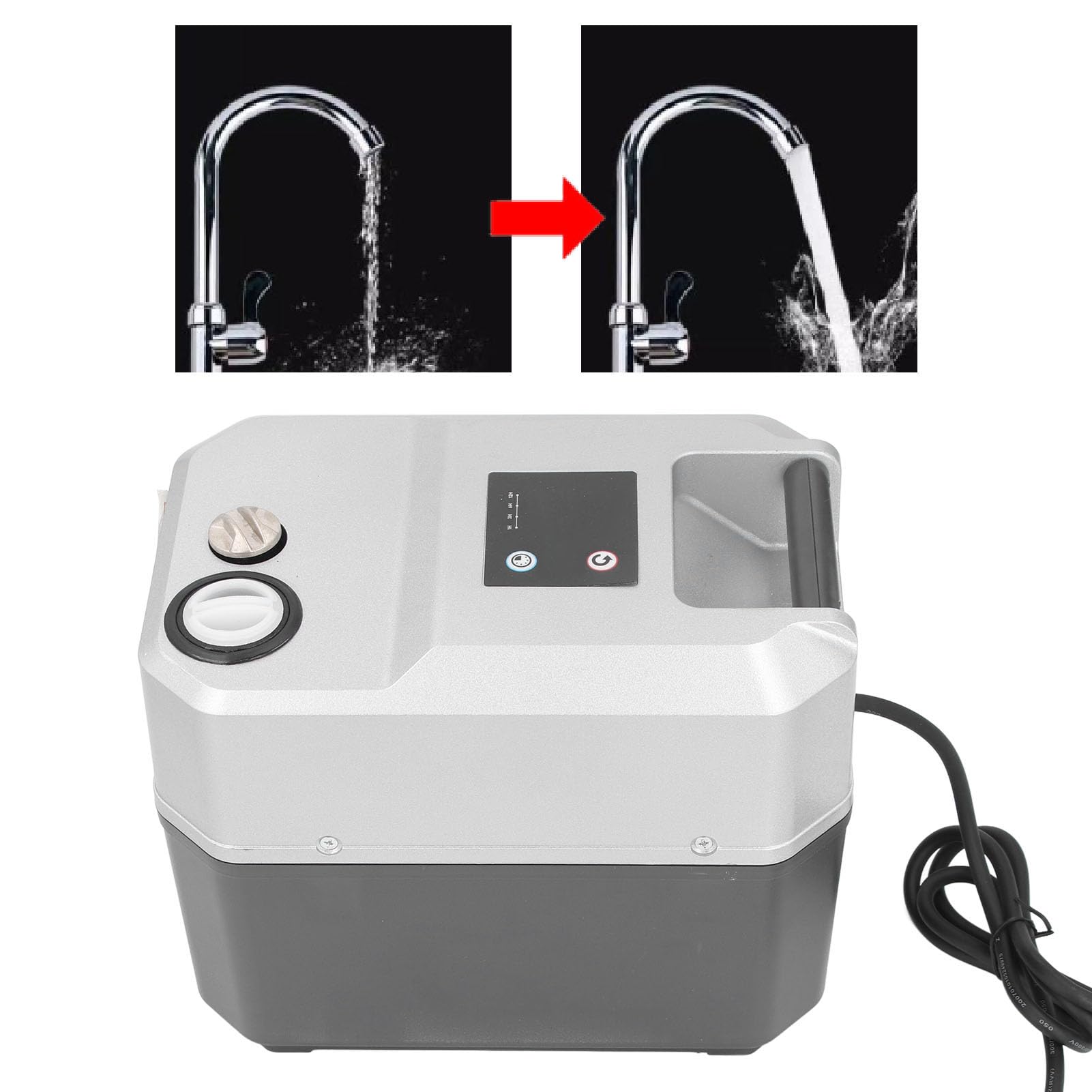 Water Pressure Pump, Multifunctional Stable Automatic Water Pump, 32mm Toilet Door Antifreeze System (US Plug 110V)