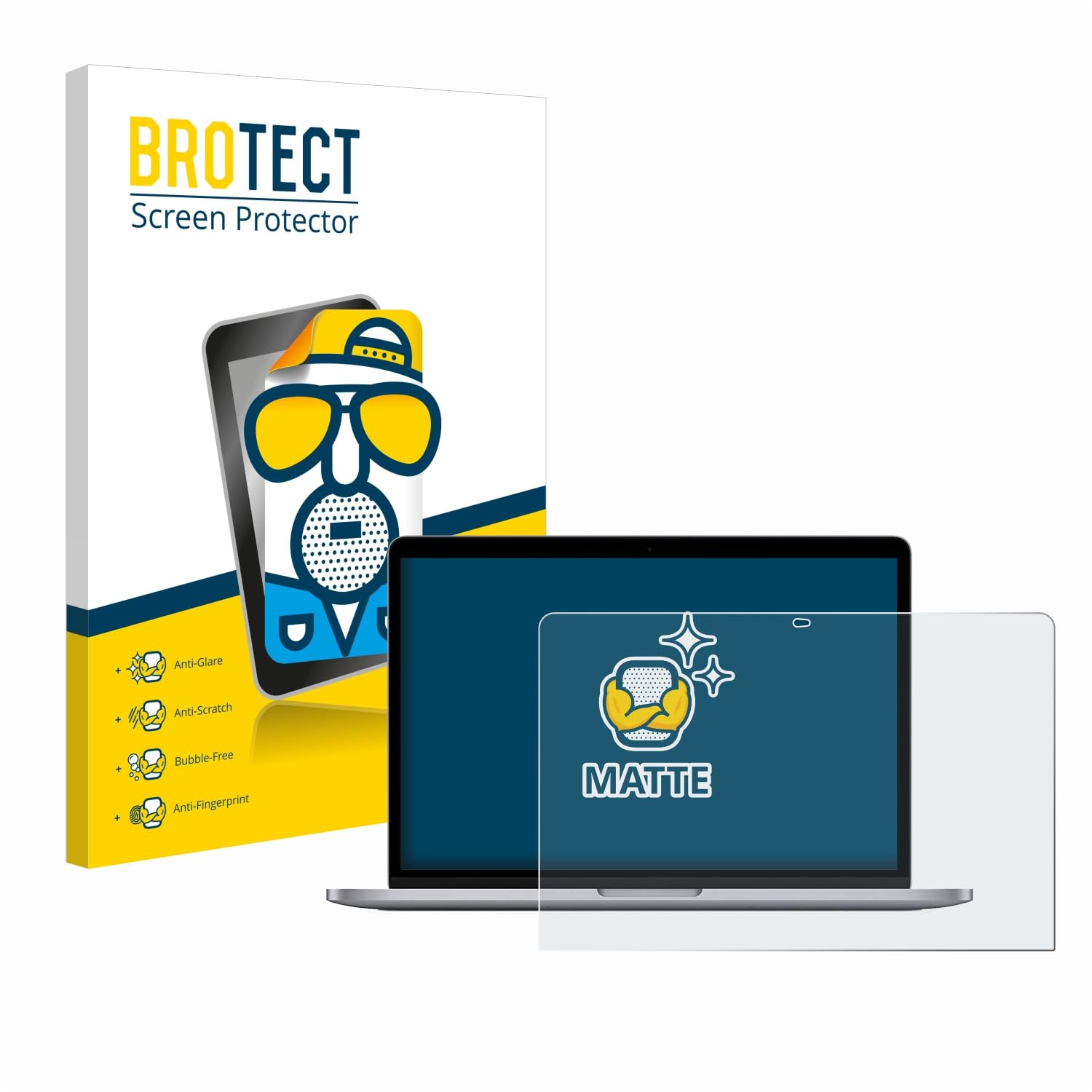 brotect Protection Ecran Anti-Reflet pour Apple MacBook Pro 13" M1 2020 - Film Mat