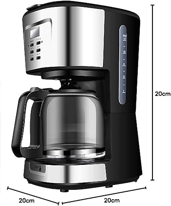 Fagor Cafetera programable eléctrica de Goteo automática, máquina café de Filtro Capacidad 12 a 14 Tazas, 1,5 litros, Display Digital Hora 24h/Temporizador, 900 W, Negro5