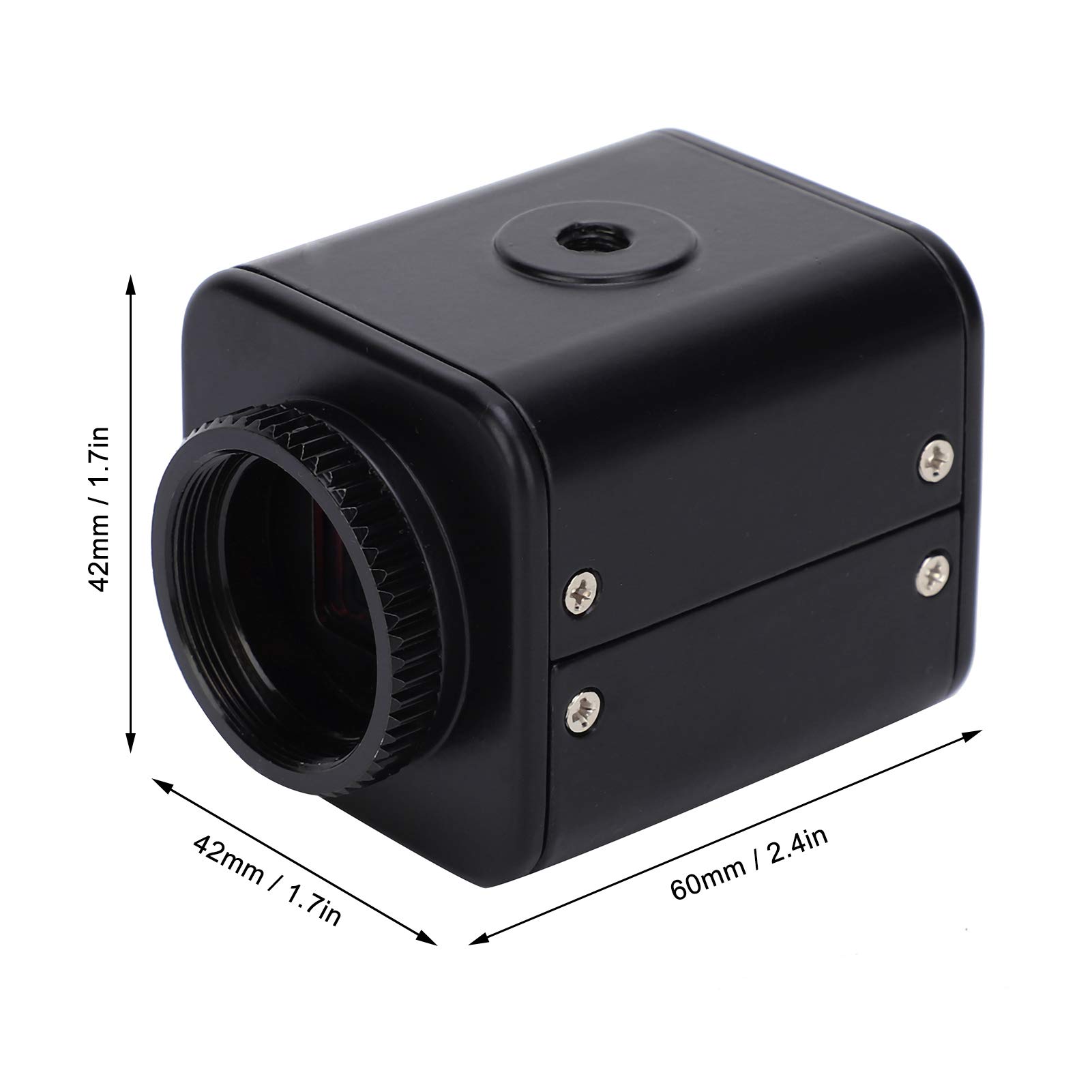 Cámara industrial, Full HD 16MP 2K 1080P 60FPS Microscopio Cámara de microscopio de video industrial Lupa de salida HDMI para chip de memoria TF, reparación de teléfonos(UE)