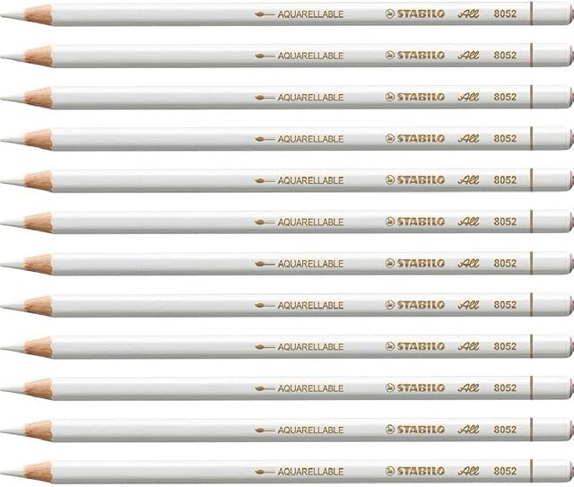 Marker Pencil - STABILO All - Box of 12 - White