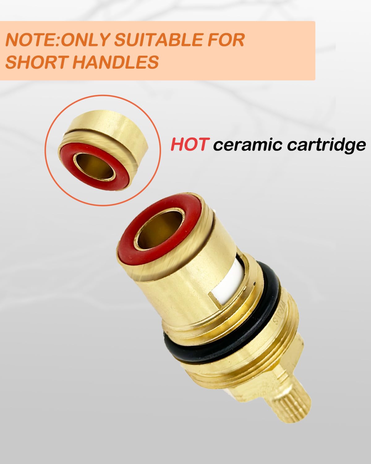 013787-45 - Conjunto de cartucho de cerámica para grifos de latón T&S, presión 20PSI-125PSI Temperatura 40F-140F, reemplazo de filtro de grifo de cartucho de cerámica - HOT