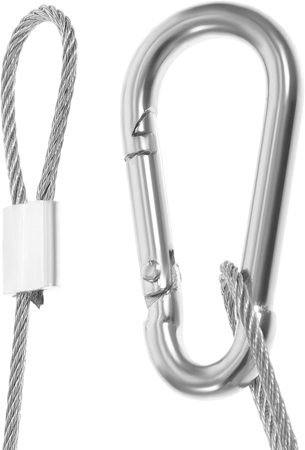 jojofuny 4pcs Heavy Duty Stainless Steel Safety Cable Locks for Secure Lighting Thickness for Stage Lighting and Equipment