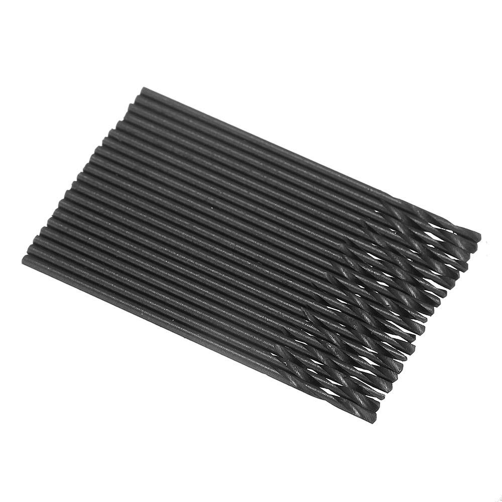 100 szt. 1/2/3/4/5mm zestaw wierteł krętych HSS z chwytem prostym, czarne powlekane wiertła do drewna