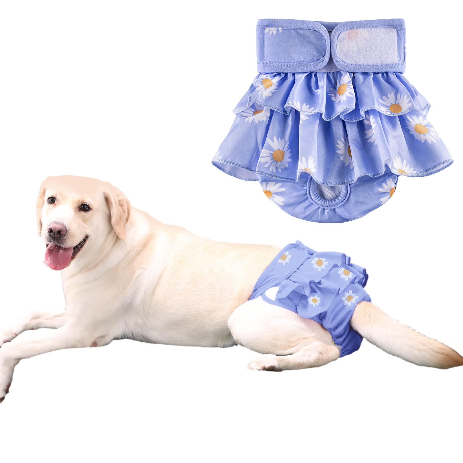 み*ぃ様 【新品】大人用オムツカバー いぬ柄 水色 S~Mサイズ