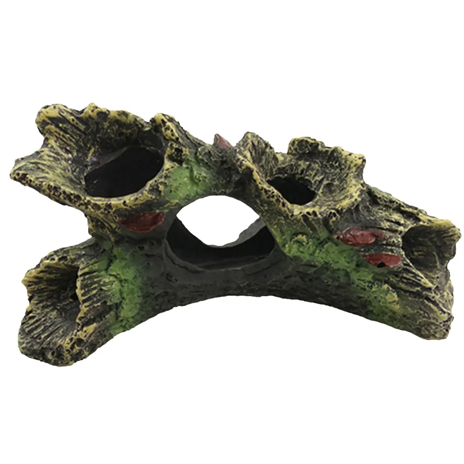 AYWTIUN aquarium ornaments Fish Tank Escape Hole Multifunction Resin Hiding Cave Aquarium Dead Wood Decoration for Decor