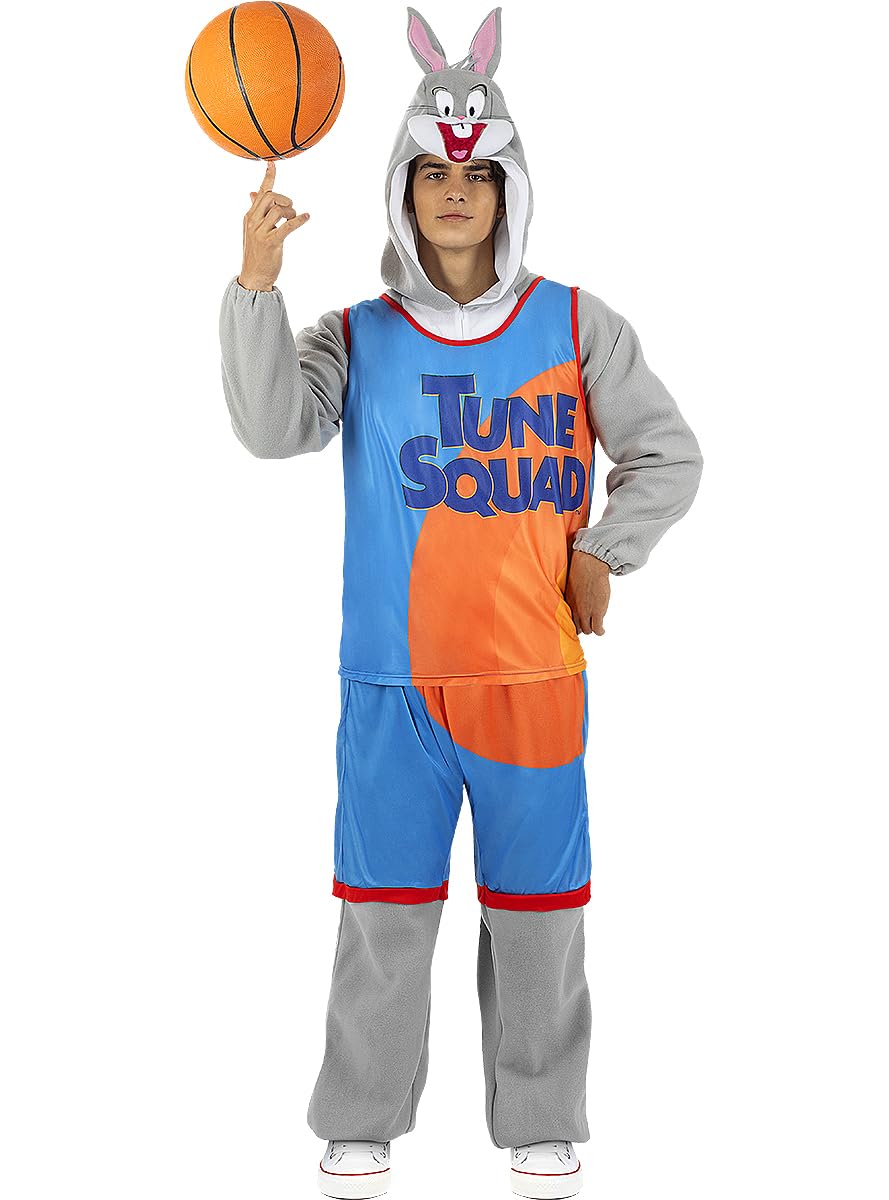 Funidelia | Déguisement Bugs Bunny Space Jam - Looney Tunes pour femme et homme Dessins Animés - Déguisement pour Adultes, accessoires pour Halloween, carnaval et fêtes - Gris/Argenté