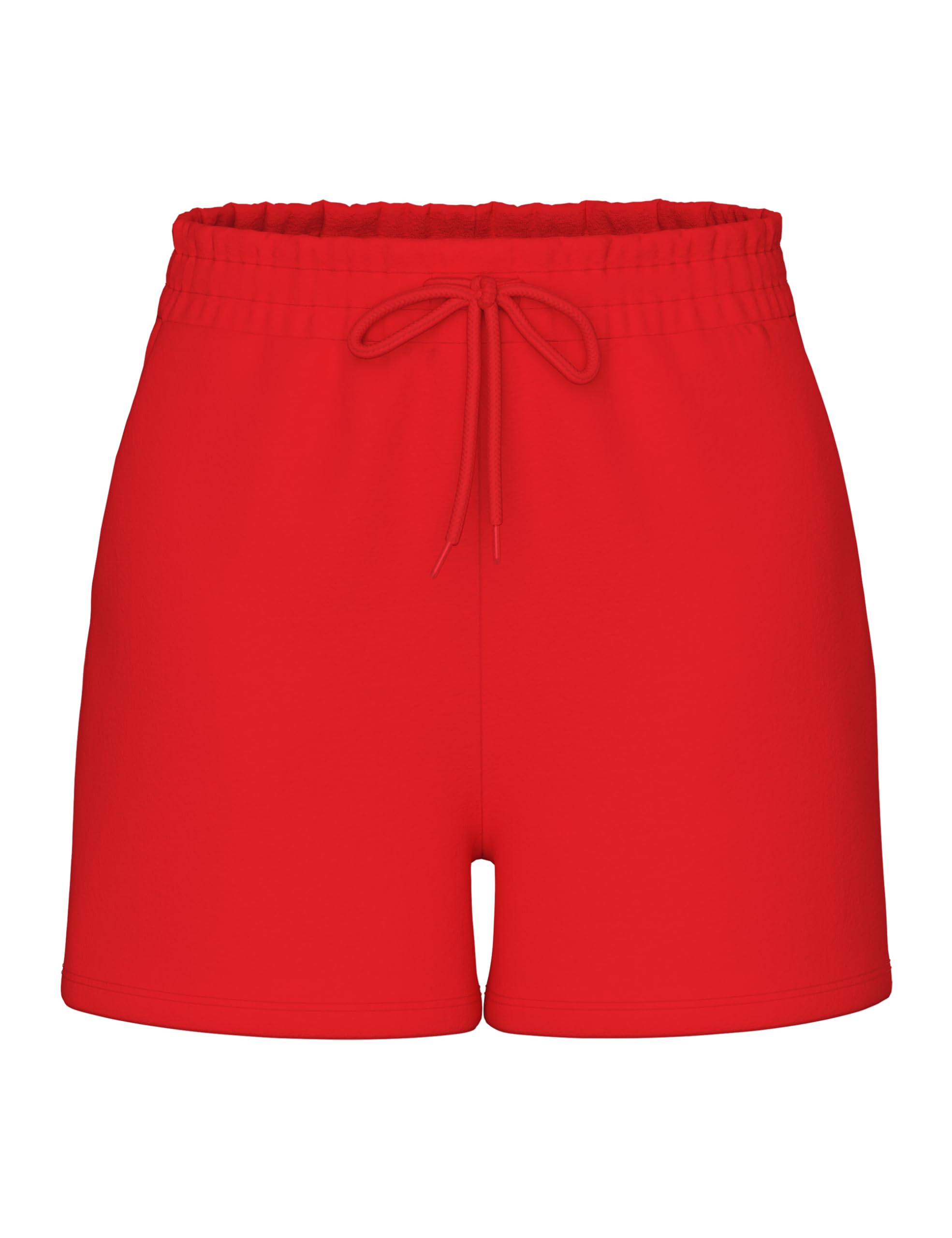 PIECES Pcchilli Summer Hw Shorts Noos BC, Red (Poppy red), XS