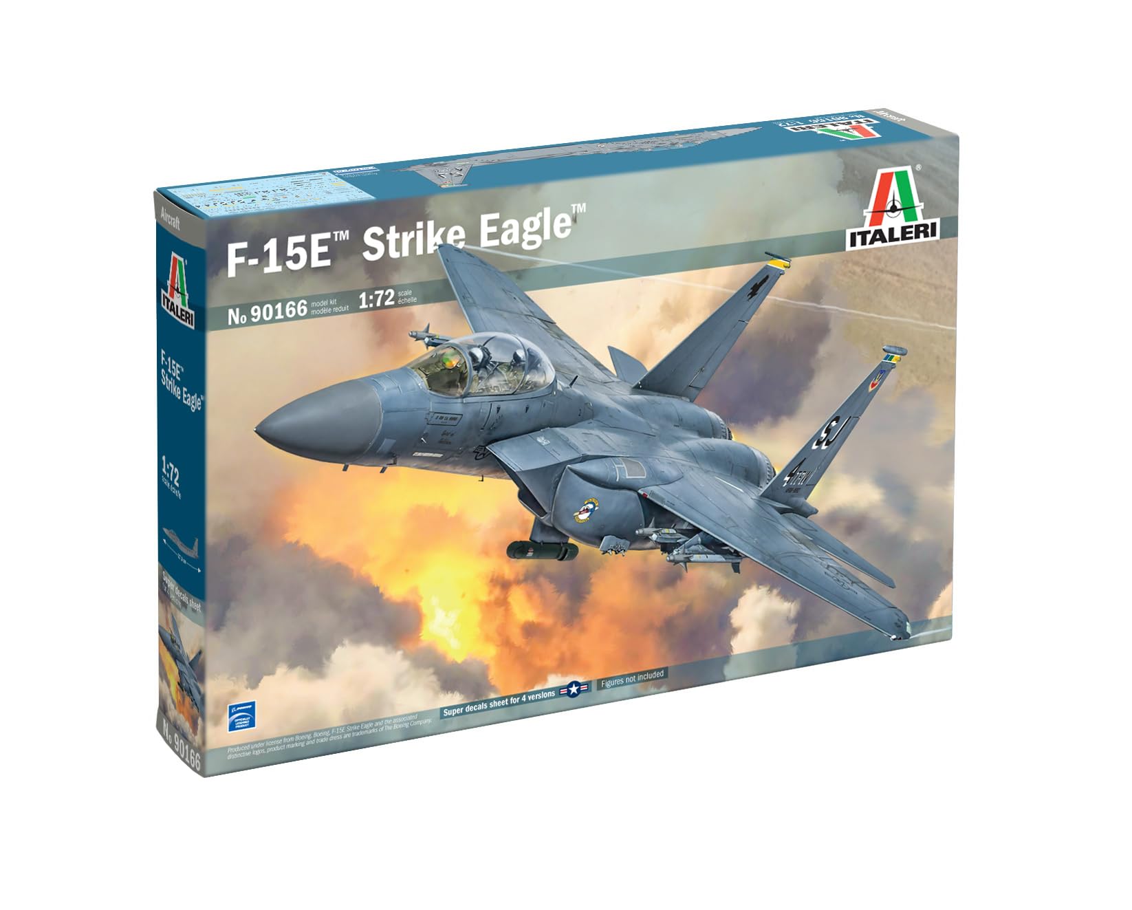 Italeri 90166 F-15E Strike Eagle 1:72 Scale Plastic Model Kit/Model Assembly