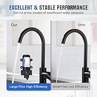 Vista 5 de ECO-WORTHY - Bomba de presión de diafragma de agua de la serie 33, industrial, 110V AC, flujo de 4.0 GPM, presión nominal de 50 PSI, bomba