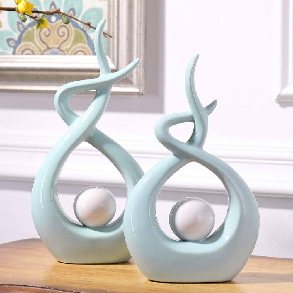 Statue Danseur Abstrait en Duo | Harmonie et Poésie Maison