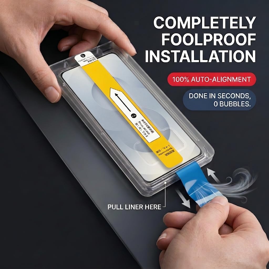 Didisky Confezione da 3 pellicole protettive opache per Samsung Galaxy S24 Plus/S25 Plus, vetro antiriflesso con kit di allineamento automatico per un'installazione impeccabile senza bolle