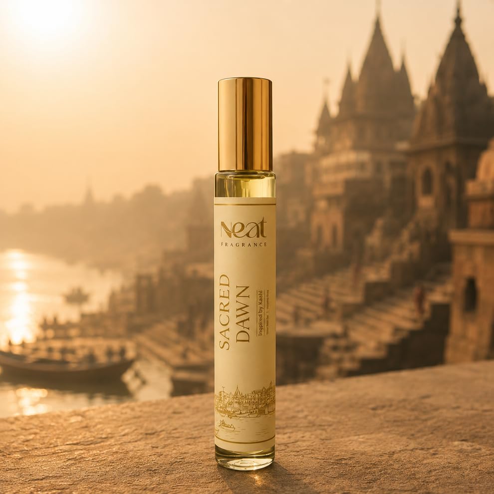 Sacred Dawn Perfume | Inspired by Kashi | Premium Long Lasting Unisex Eau De Parfum | Rose, Marigold, Sandalwood & Oud Notes | Luxury Everyday Fragrance | [10ml]-image-41
