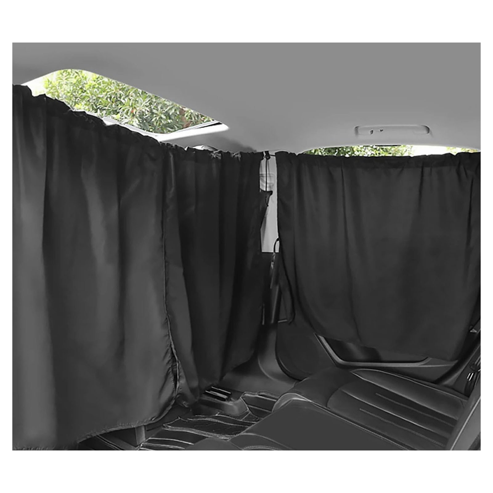 YAMCINWRT Car Divider Privacy Curtains, for Toyota Estate/Verso/Verso-S XP120 AR20 Seat Partition, Side Window Covers, Privacy Sunshade for Nap Night Car Camping,B 3pcs
