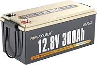 Vista 9 de Power Queen Batería LiFePO4 de 12 V 200 Ah de 2560 Wh, batería de litio RV de hasta 15000 ciclos profundos, energía de reserva para energía solar