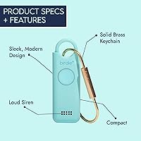 Vista 7 de She's Birdie - Birdie+ Alarma de seguridad personal inteligente para mujeres por mujeres-sirena fuerte, llavero, representante en vivo 247, alertas