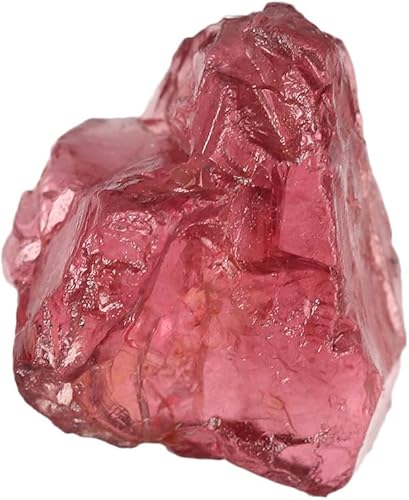 GEMHUB Piedra natal cruda de enero, granate áspero, 3.45 quilates, piedra preciosa para envolver alambre, cristal curativo para envolver alambre, M,