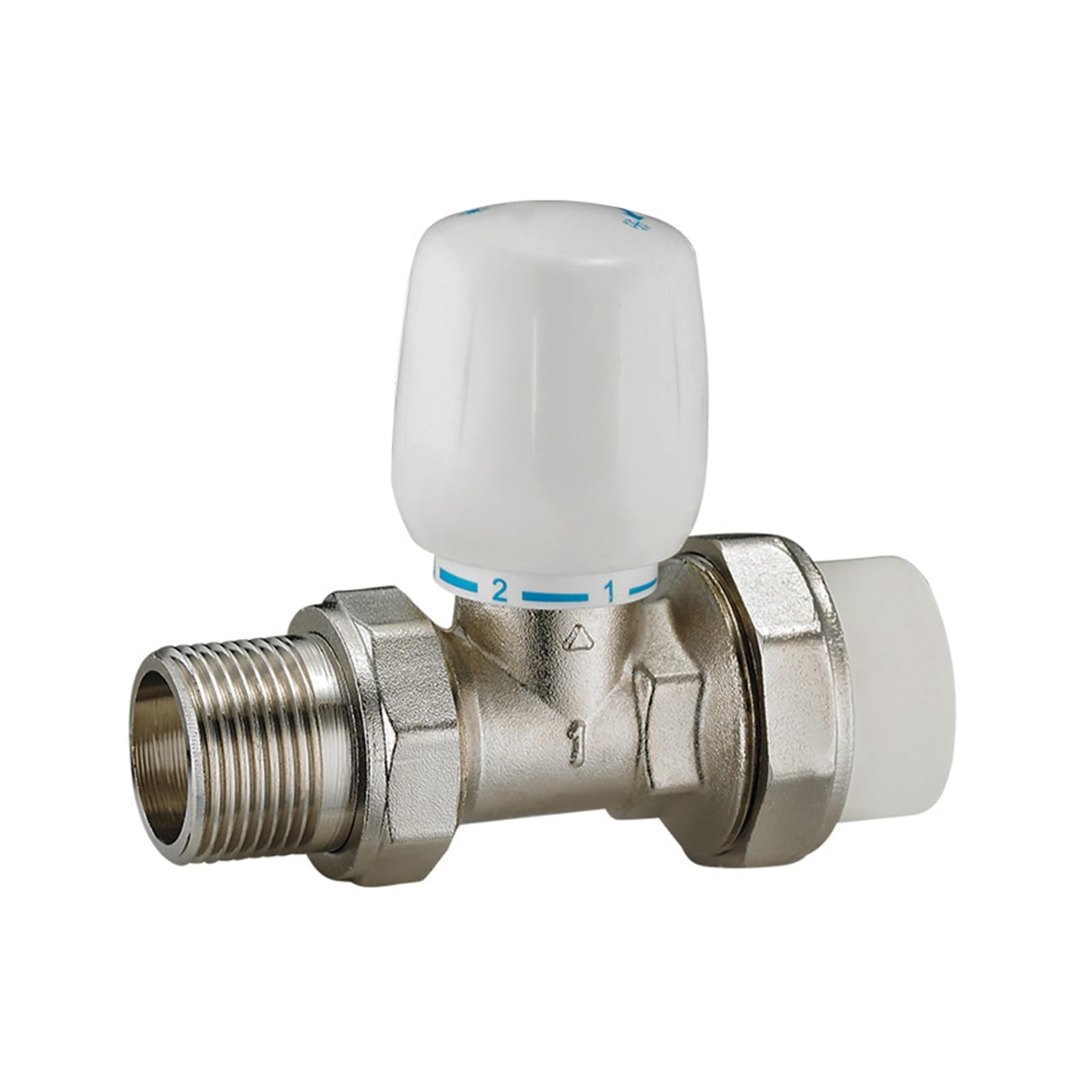 HYUJNAFZR DN15 Brass PPR Thermostatic Radiator Valve Straight Type Manual Temperature Control Valve Underfloor Heating System