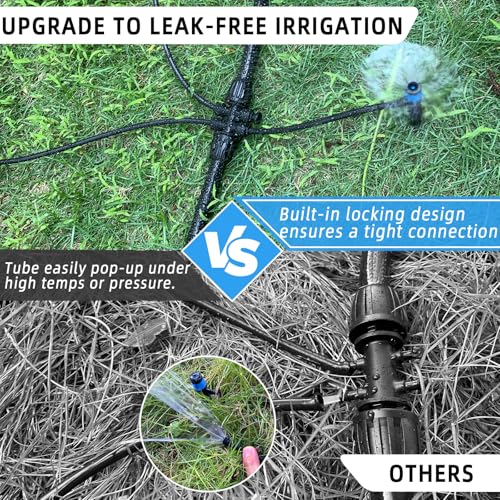 Adjustable Push-to-Connect Drip Irrigation System for Garden Raised Bed