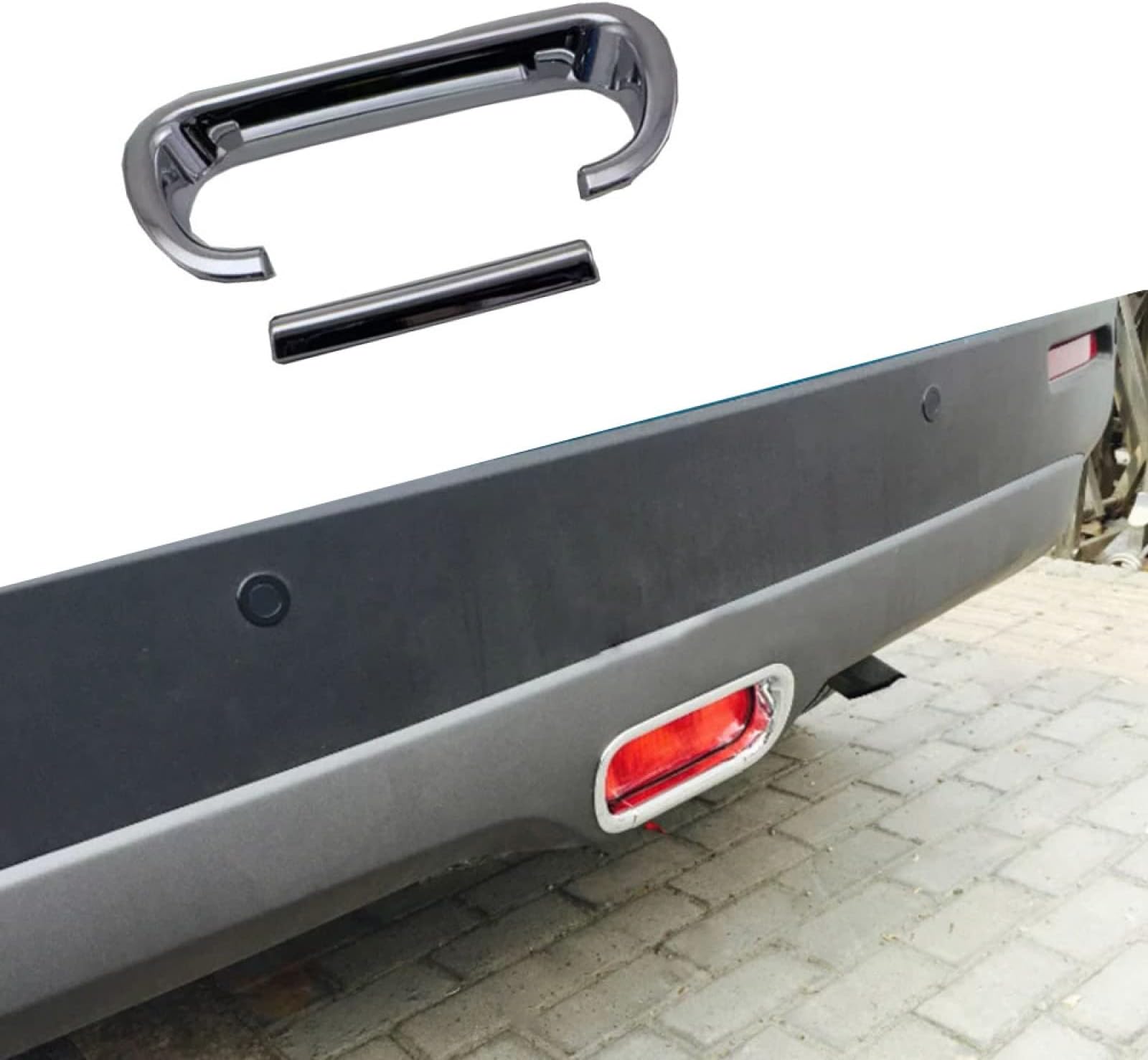 2pcs Car ABS Chrome Back Tail Brake Skid Light Lamp Frames Styling Cover Trim,For Suzuki Vitara 2016-2020