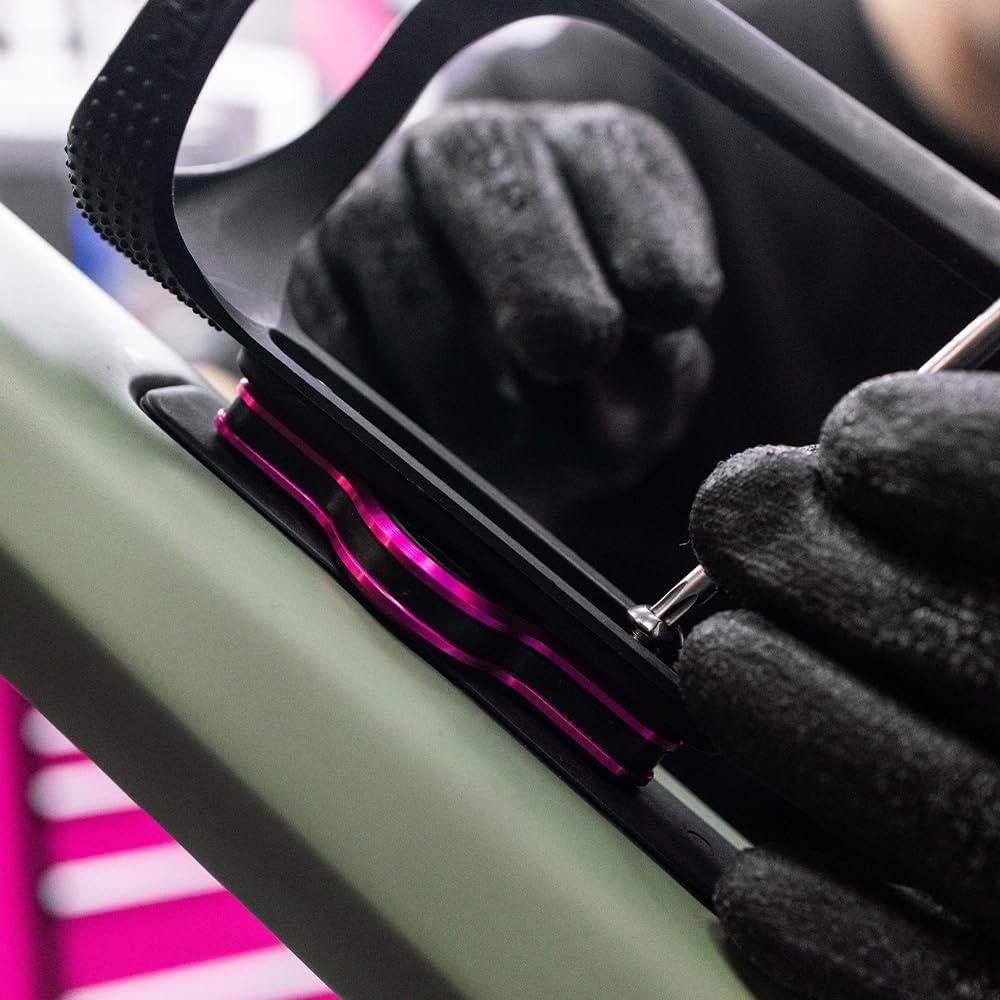 Muc-Off Secure Bicycle AirTag Holder, Black - Air Tag Holder for Bike with Security Screws - Anti-Theft Protection AirTag Bike Mount Compatible with Apple AirTag