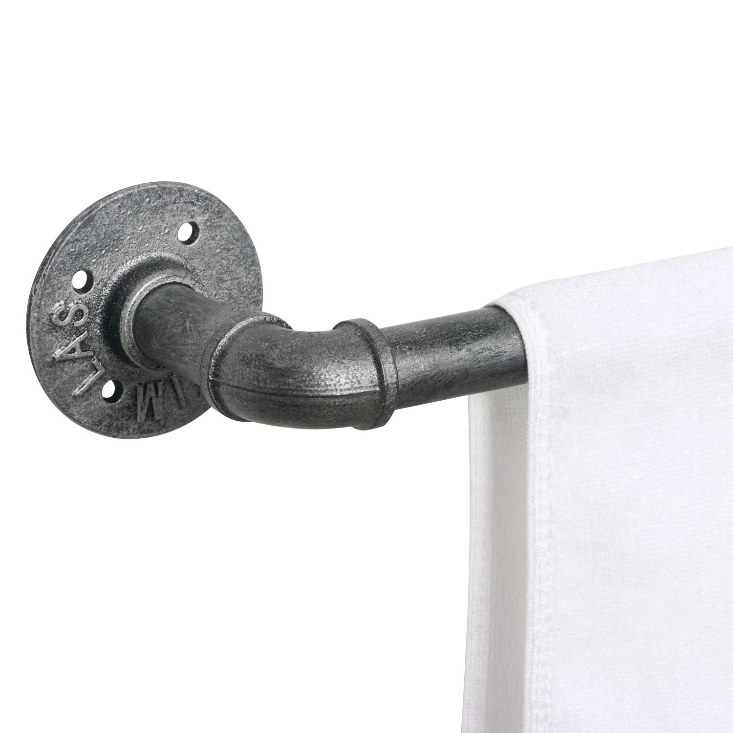 HouseAid12 Inch Industrial Pipe Hand Towel Bar, Heavy Duty Rustic Towel Rack Holder, Vintage Style Steel Towel Rod for Bathroom, Antique Finish