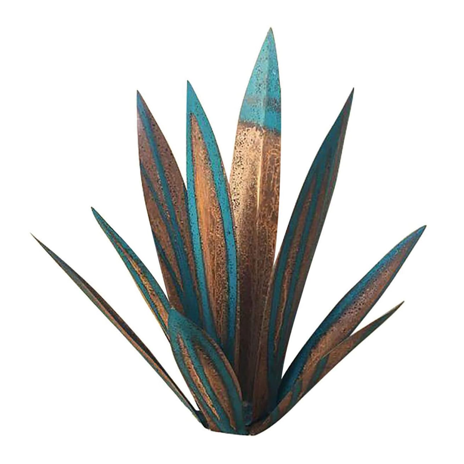 Grande Scultura di Pianta di Agave in Metallo per Prato, Giardino E Patio – Arte Unica per Esterni 4,65cm