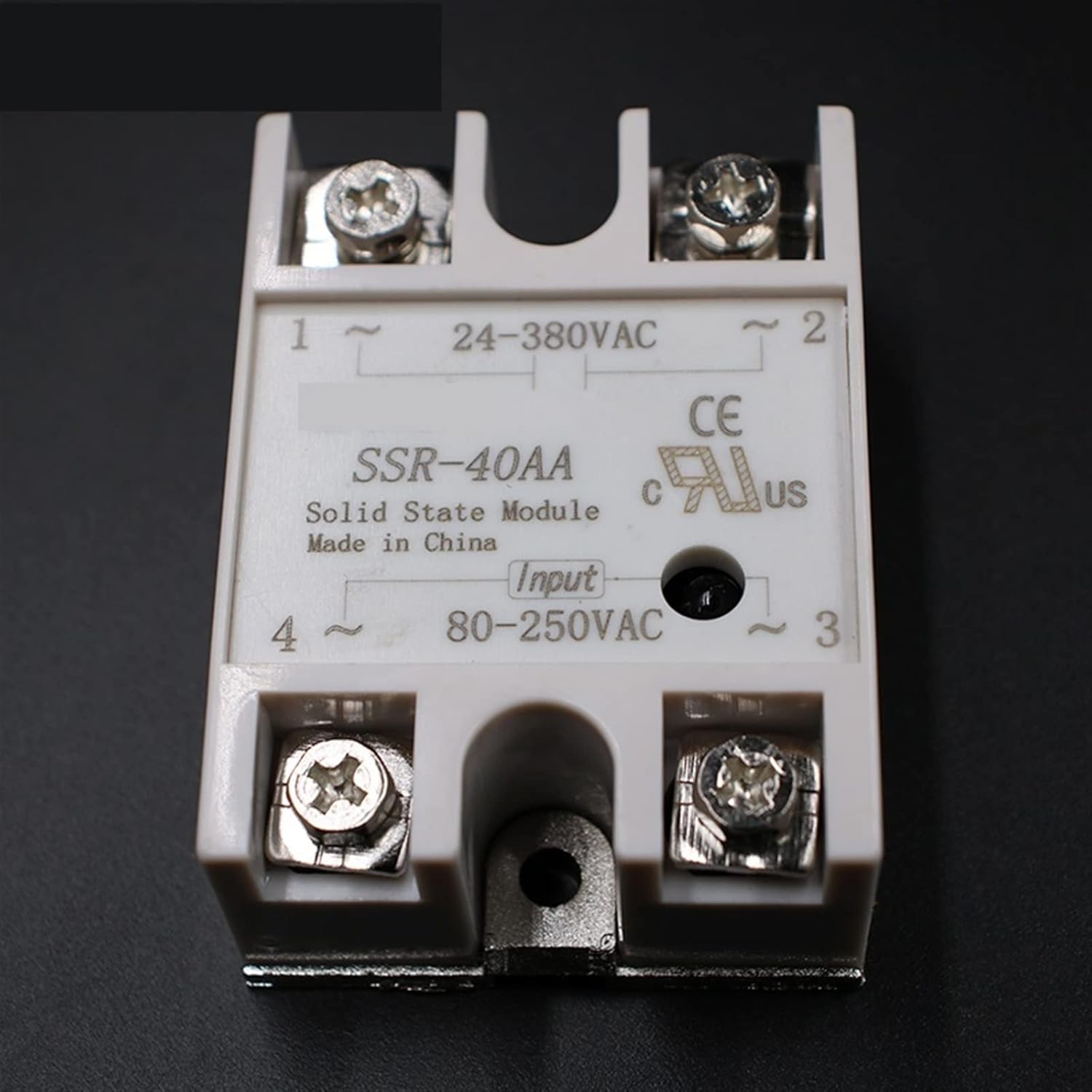 Solid State Relay Module SSR-40AA SSR-40 AA SSR 40A 80-250VAC Input to 24-380VAC Output Industry Control 1Pcs