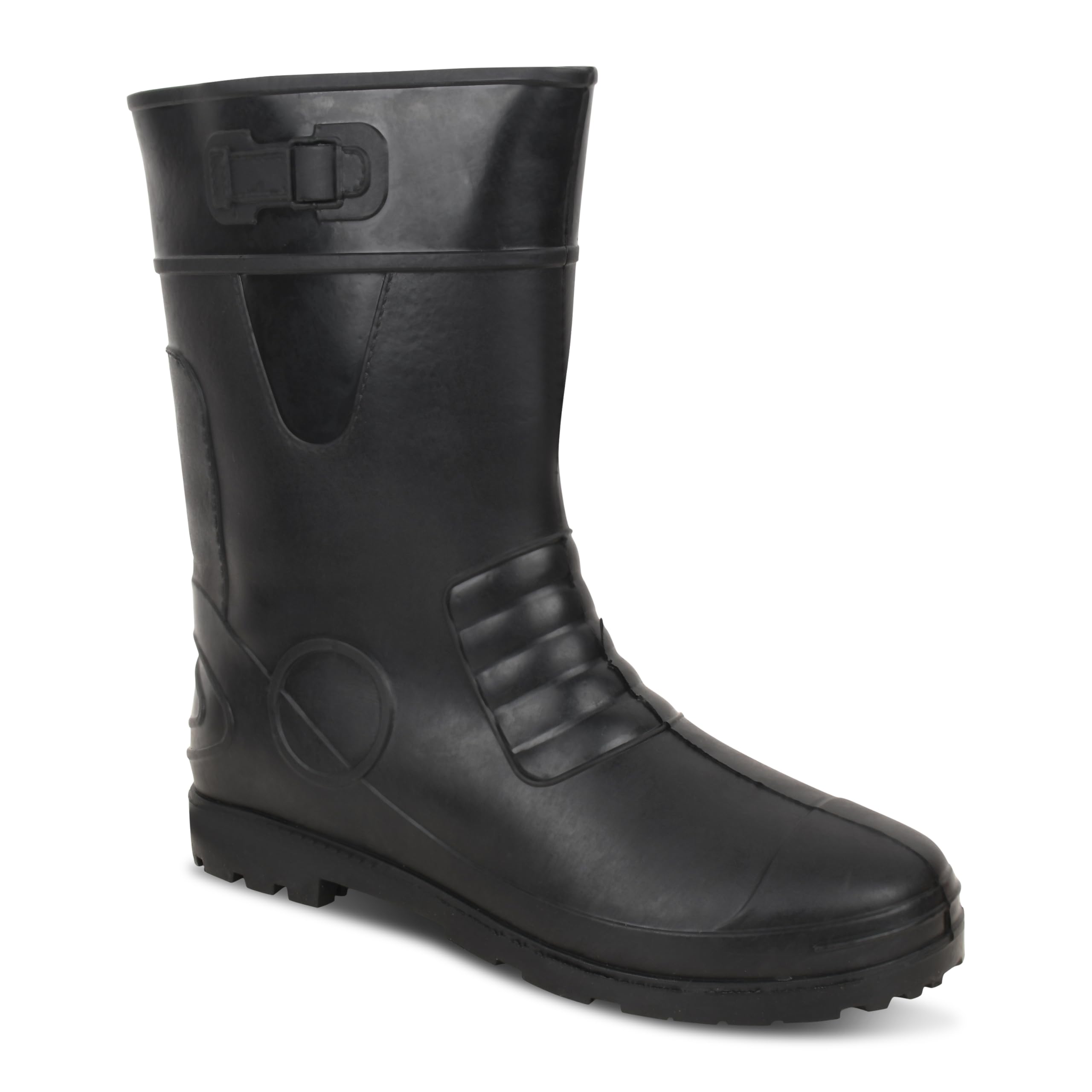 Elecant 11 inch Flexible PVC, Puncture & Tear Resistant, Anti-Static, Oil/Water/Acid Resistance, Black Gumboots for Men's-picture-12