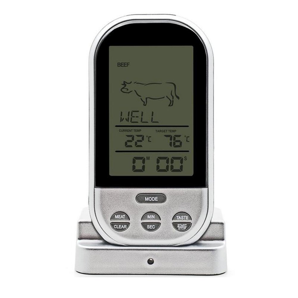 Highdas Inal¨¢mbrico Digital Carne Interna Cocina Alimentos Term¨®metro (0-250 Celsius)