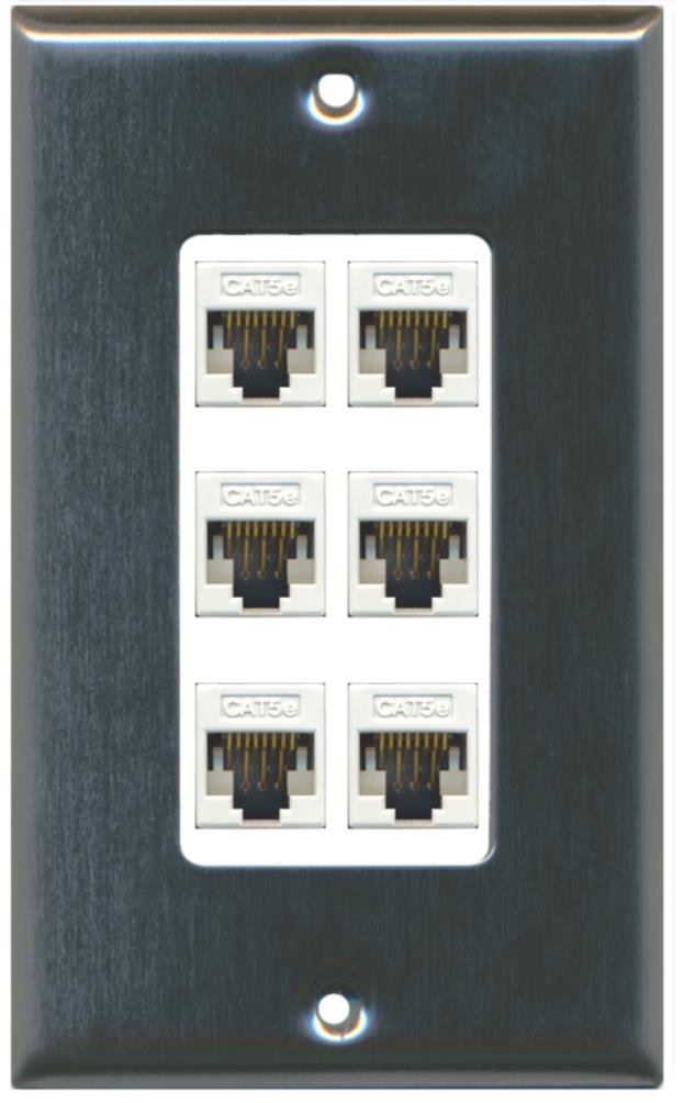 Riteav decorativo muro CAT5e 1 piastra, ra wp uni ks D1G