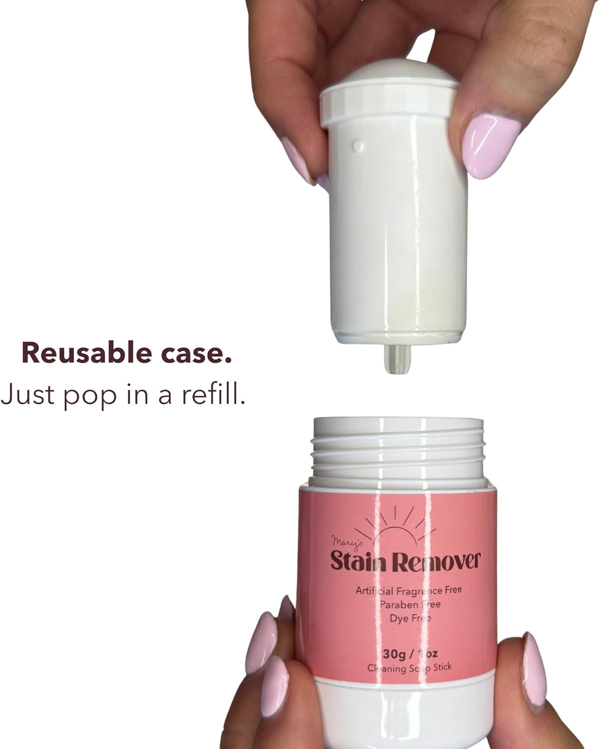 Mary’s Stain Remover Bundle Set (Stick + Scrub Base + Refill) Natural & Effective 2-Part Laundry Stain Remover, Only 6 Ingredients, For Baby, Kids, Blood, Expo Marker, Grass