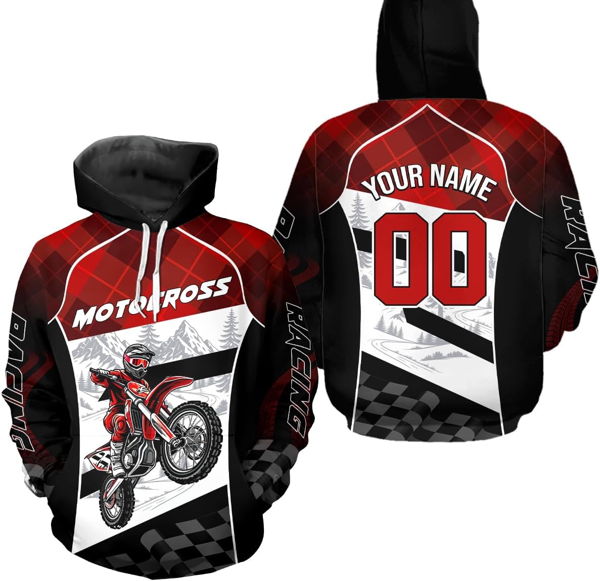Custom Motocross Hoodie Jersey Men Women Dirt Bike Hoodie Racing Jersey for Kids Extreme Riding Shirt Hooded Sweatshirt