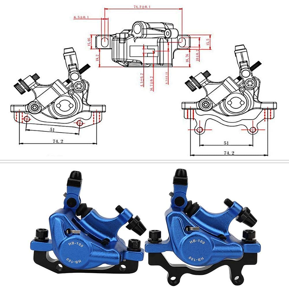 MTB Hydraulische Schijfremmen Aluminium Met Is/PM Caliper Adapter En
