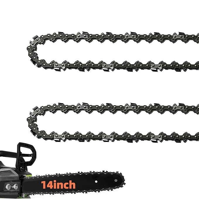 14-Inch Replacement Chainsaw Chain - Low-Kickback Compatible with Craftsman, Echo, Poulan, Ryobi, Worx