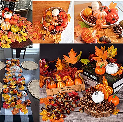 Afrsmw Zucche Artificiali Foglie di Acero