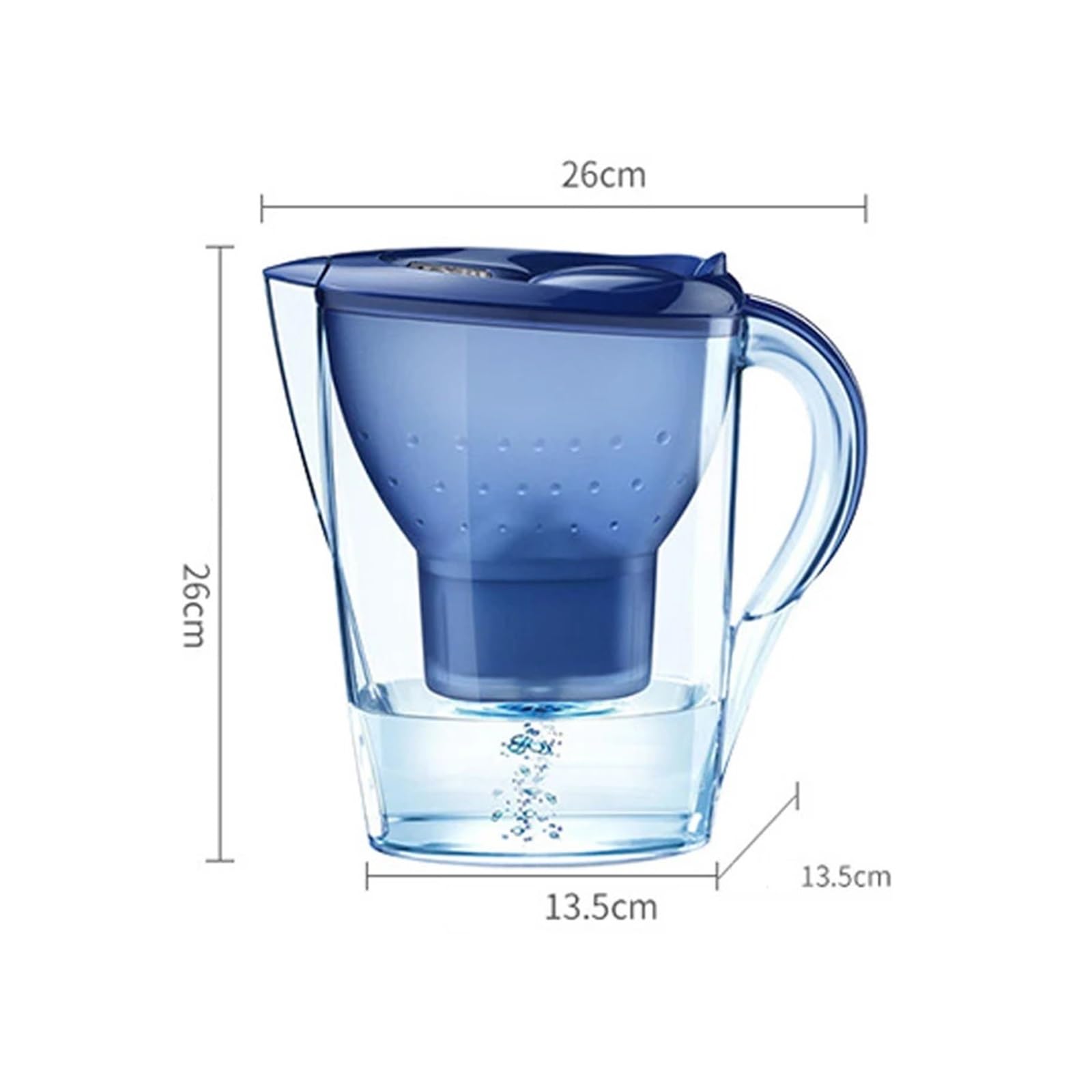 Jarra purificadora de agua 3,5 L for uso doméstico y cocina(WHITE)